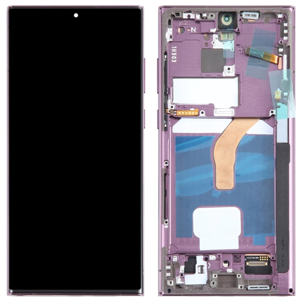 For Samsung Galaxy S22 Ultra 5G S908 Grade C LCD Screen and Digitizer Assembly + Frame Part (TFT) (Without Logo)