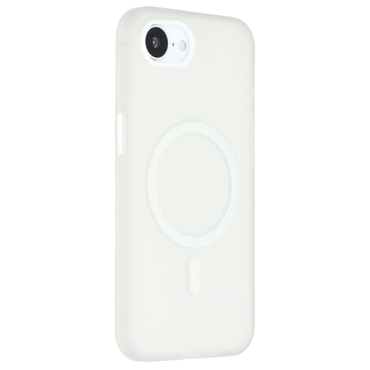 För iPhone 16e Fodral Kompatibel med MagSafe Translucent Matte TPU Phone Cover