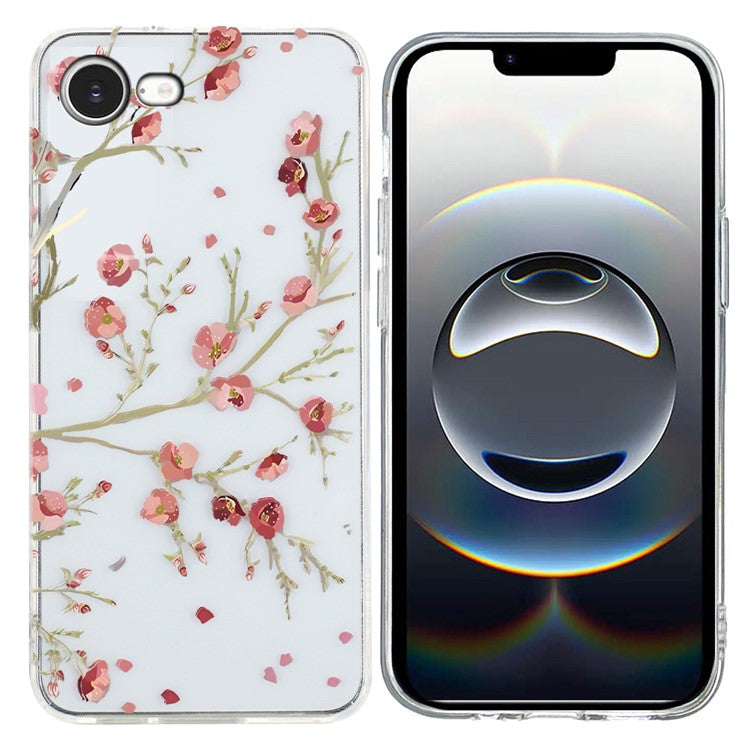 För iPhone 16e Fodral Mjuk TPU Telefon Baksida Mönster Printin