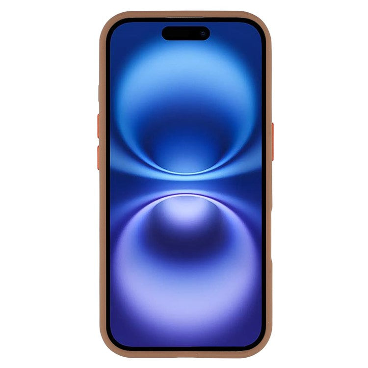 För iPhone 16 Plus Magnetfodral Skin Touch TPU + PC-telefon bakstycke