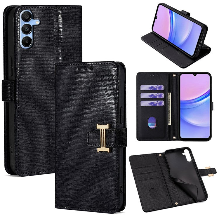 For Samsung Galaxy A15 4G Case Wallet Sequins Leather Crossbody Phone Cover