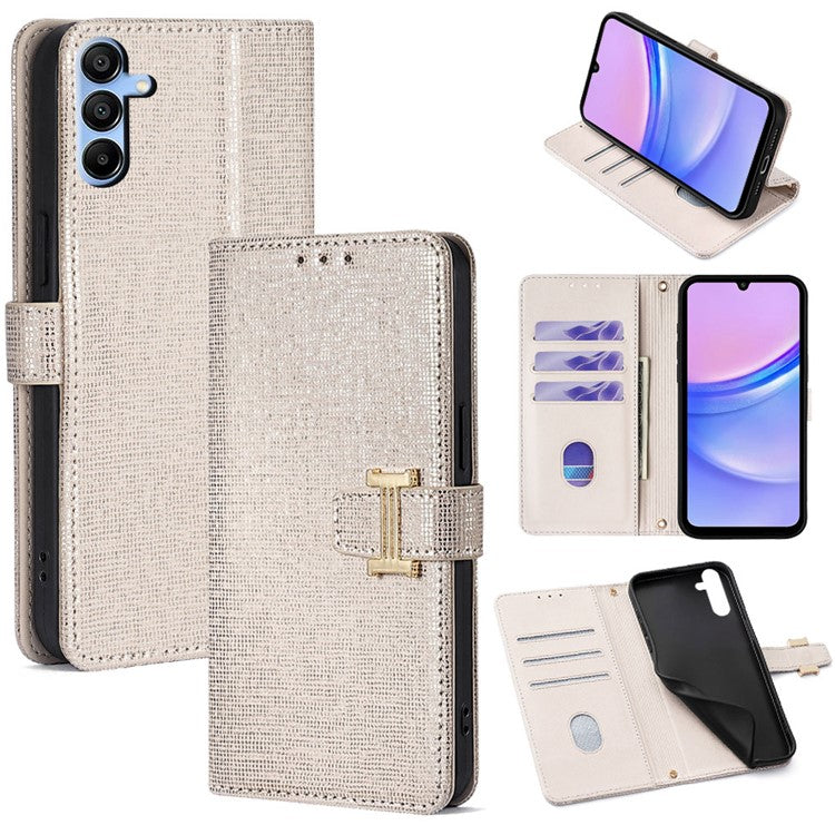 For Samsung Galaxy A15 4G Case Wallet Sequins Leather Crossbody Phone Cover