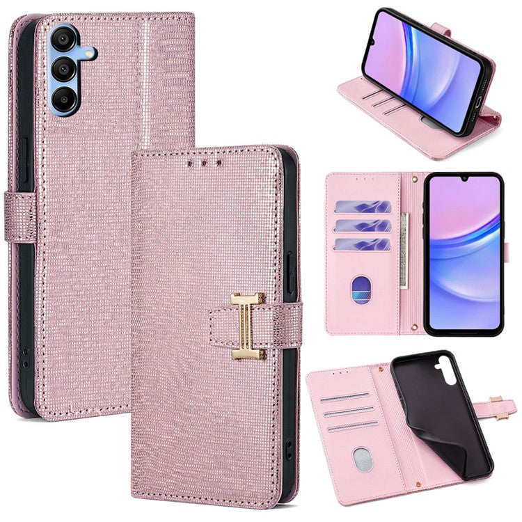 For Samsung Galaxy A15 4G Case Wallet Sequins Leather Crossbody Phone Cover