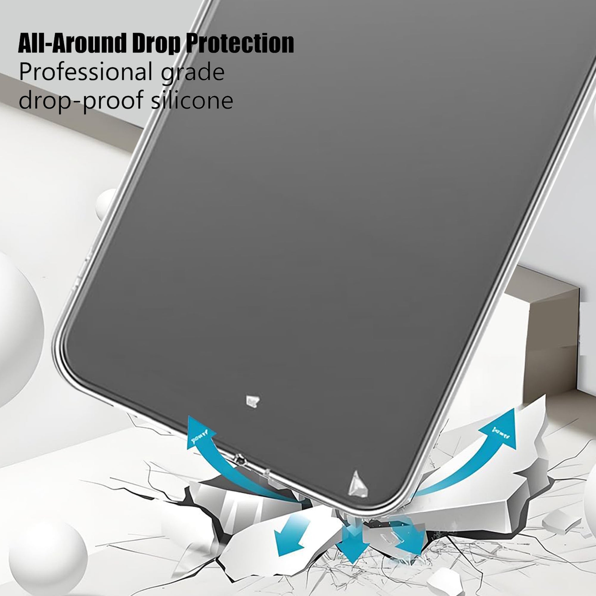 For Samsung Galaxy A16 5G / Galaxy A16 4G Clear Case KALEBOL 1.5mm Thickened TPU Shockproof Phone Cove