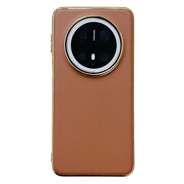För Huawei Mate 70 Fodral Nappa Texture PC + PU + TPU