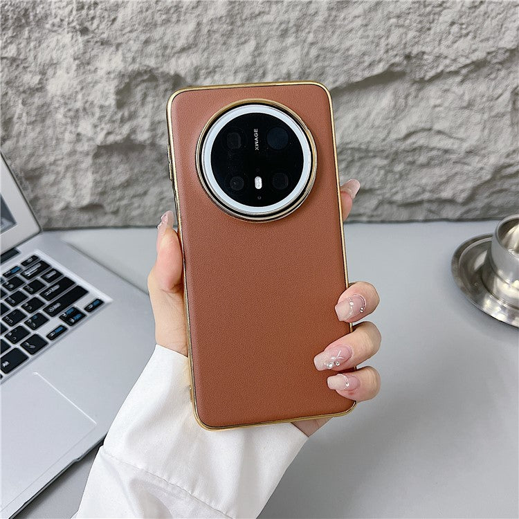 För Huawei Mate 70 Fodral Nappa Texture PC + PU + TPU