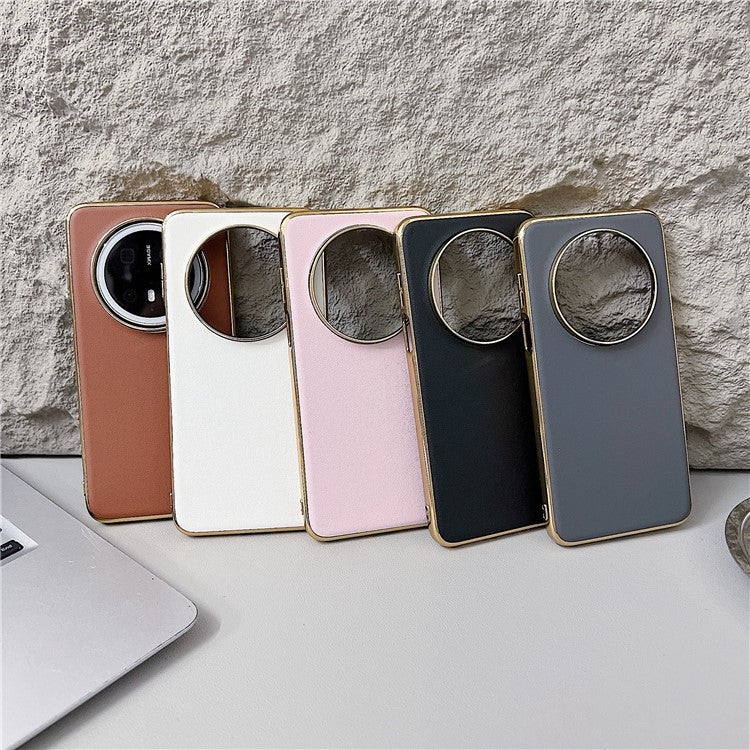 För Huawei Mate 70 Fodral Nappa Texture PC + PU + TPU
