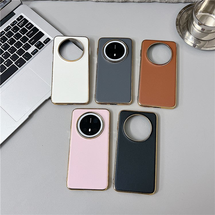 För Huawei Mate 70 Fodral Nappa Texture PC + PU + TPU