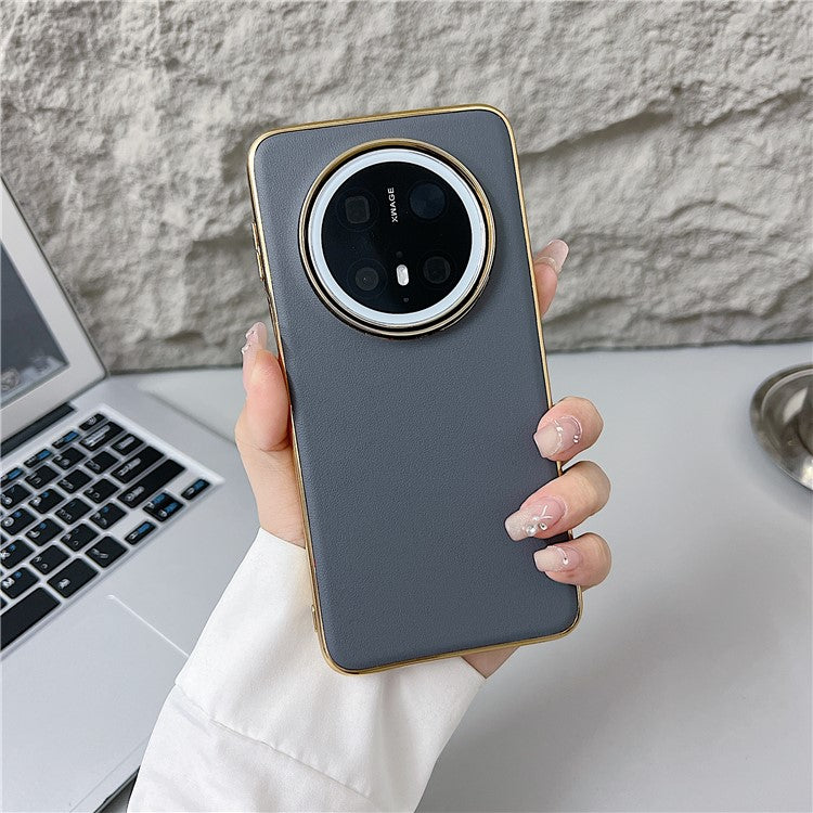För Huawei Mate 70 Fodral Nappa Texture PC + PU + TPU