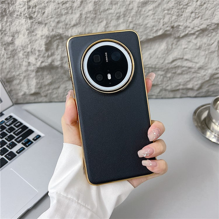 För Huawei Mate 70 Fodral Nappa Texture PC + PU + TPU
