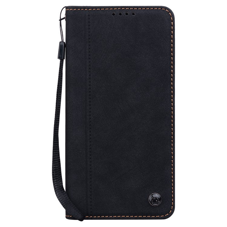 For Samsung Galaxy A35 5G Case Lines Pattern Wallet Leather Phone Cover with Strap