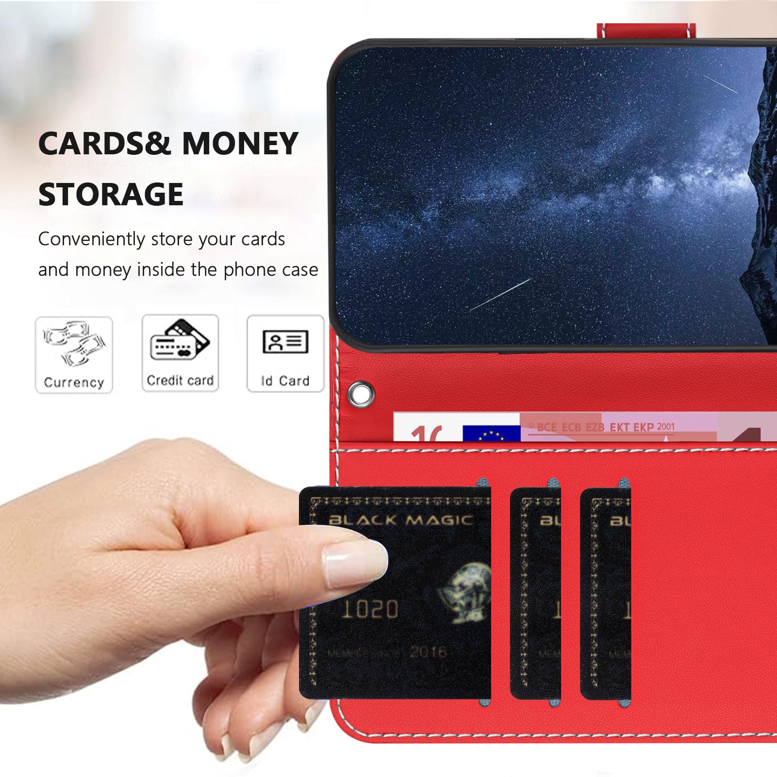 For Samsung Galaxy S23+ Phone Cases Wallet Stand Color Splicing Leather Cover with Magnetic Clasp