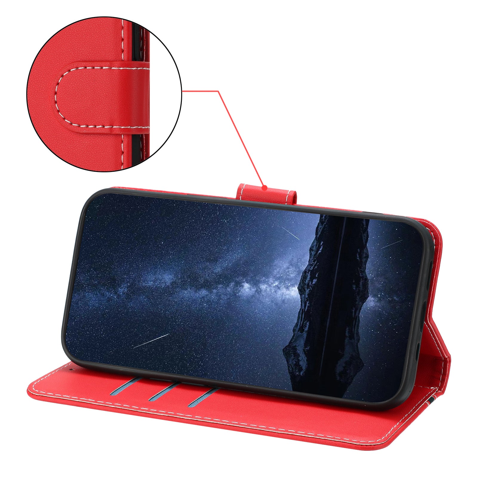 For Samsung Galaxy S23+ Phone Cases Wallet Stand Color Splicing Leather Cover with Magnetic Clasp