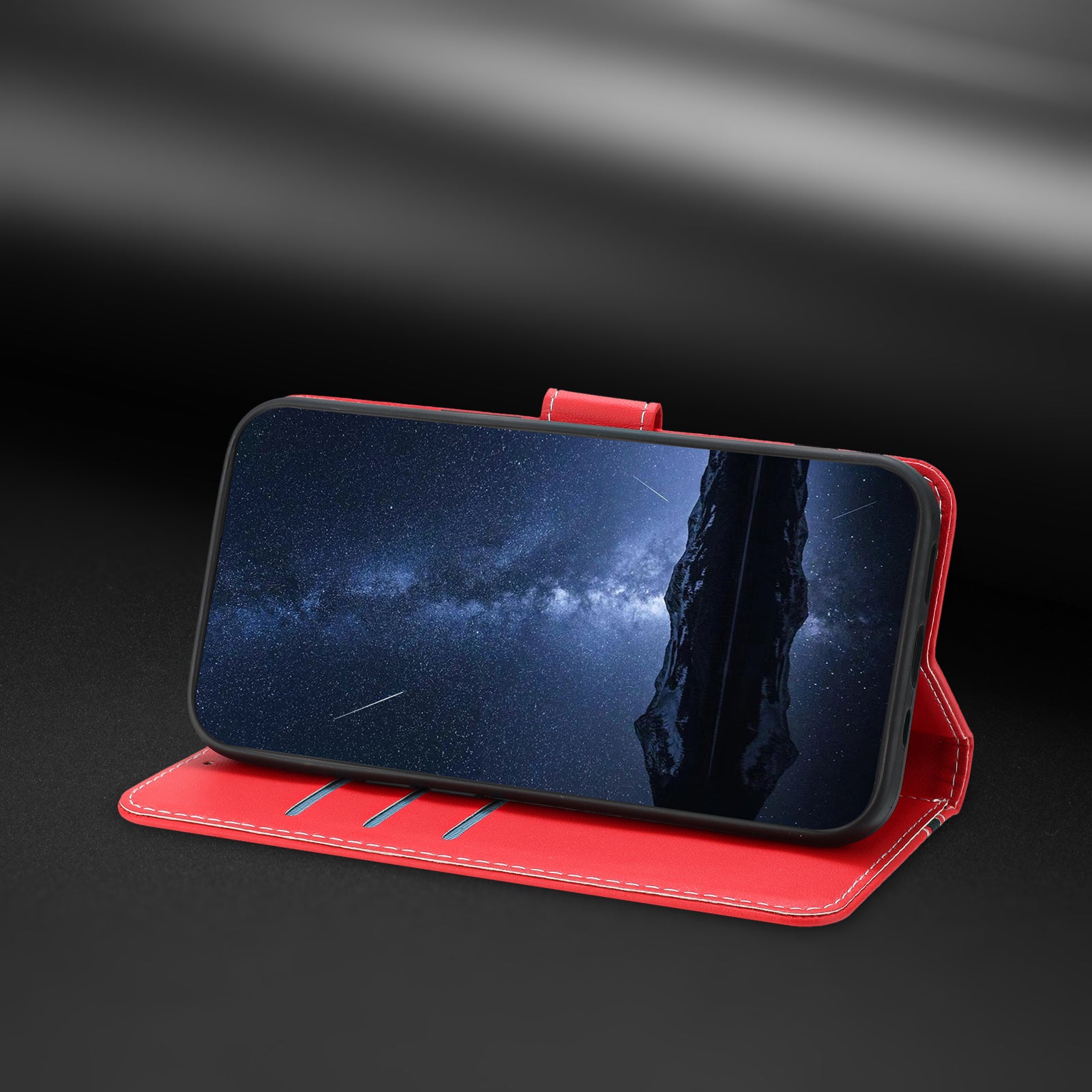 For Samsung Galaxy S23+ Phone Cases Wallet Stand Color Splicing Leather Cover with Magnetic Clasp