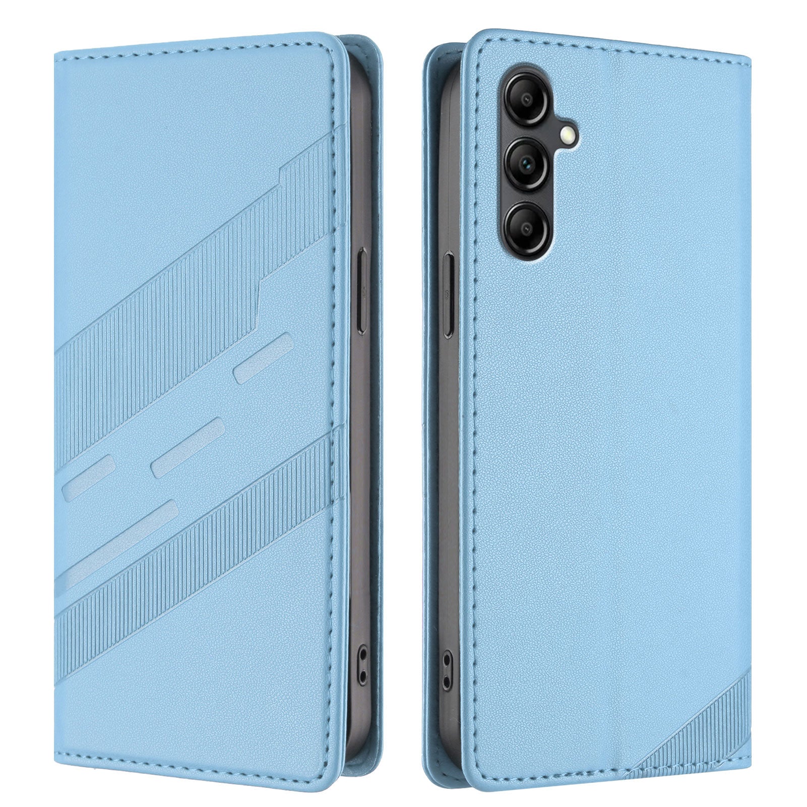 For Samsung Galaxy A15 4G / Galaxy A15 5G Phone Cases Punk Style Imprinted Wallet Stand Leather Cover
