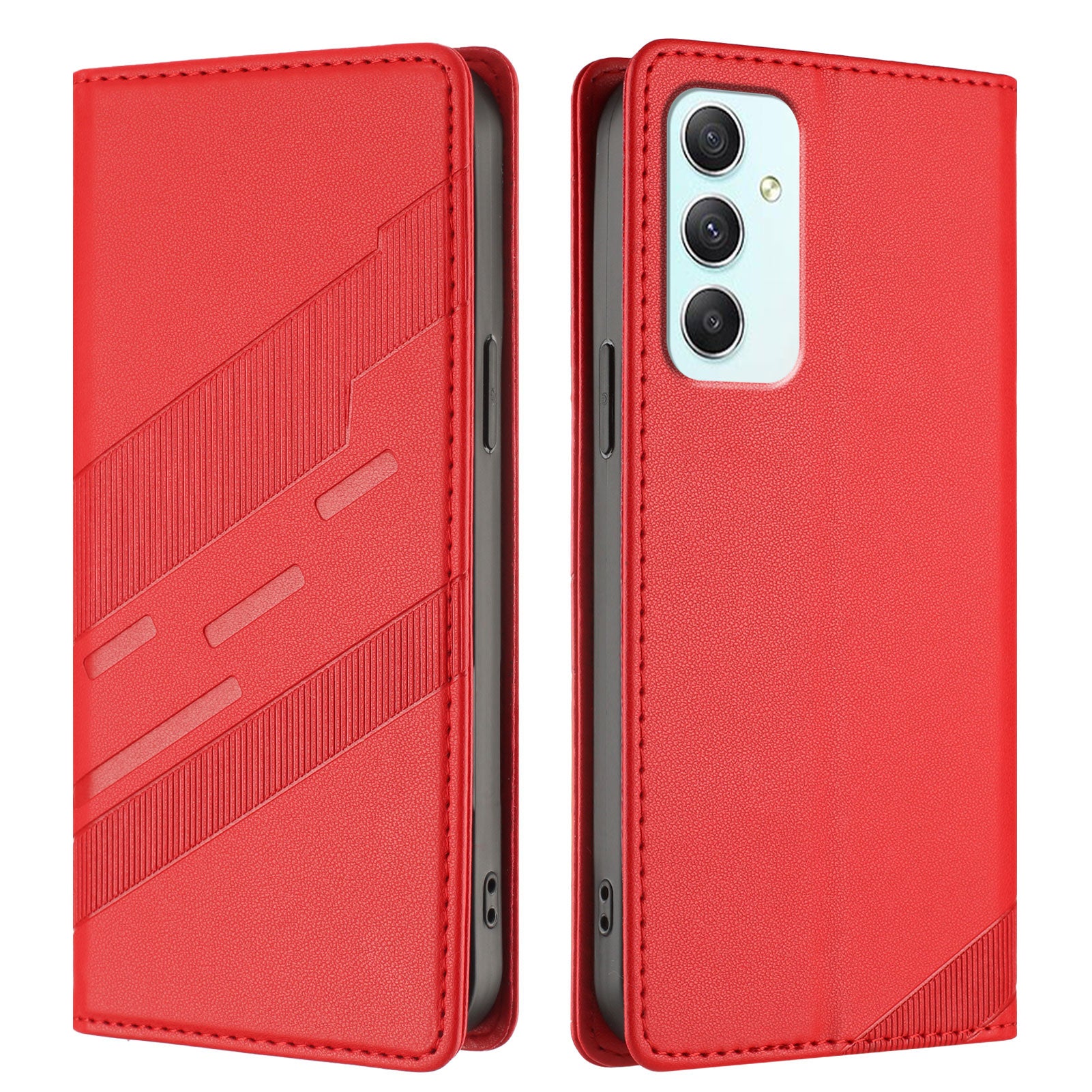 For Samsung Galaxy A35 5G Phone Cases Punk Style Imprinted Wallet Stand Leather Cover