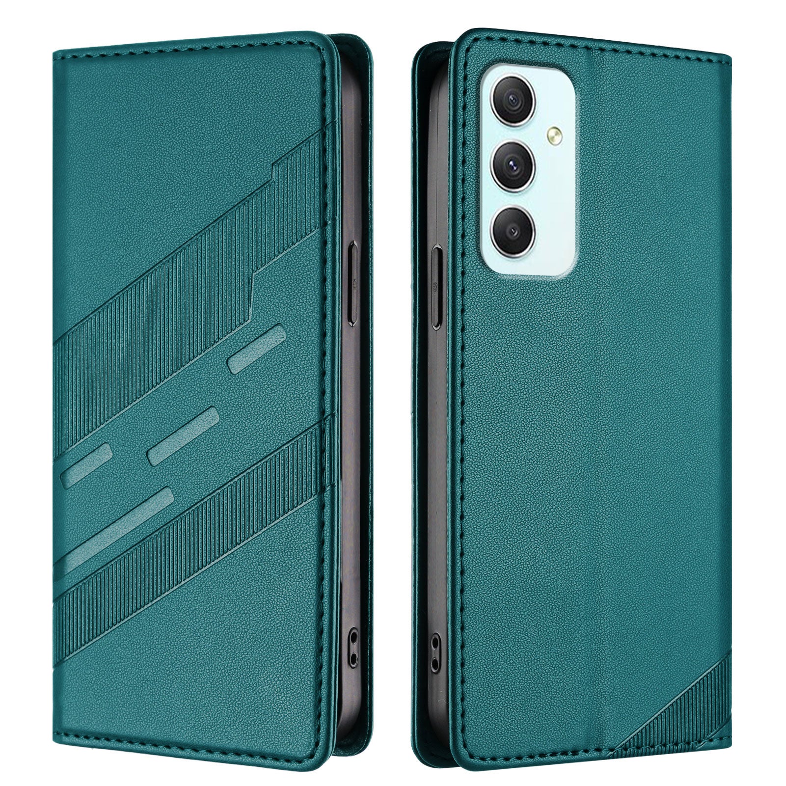 For Samsung Galaxy A35 5G Phone Cases Punk Style Imprinted Wallet Stand Leather Cover