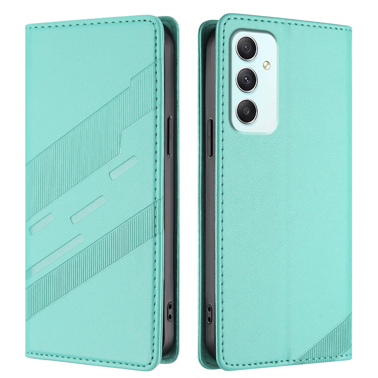 For Samsung Galaxy A35 5G Phone Cases Punk Style Imprinted Wallet Stand Leather Cover