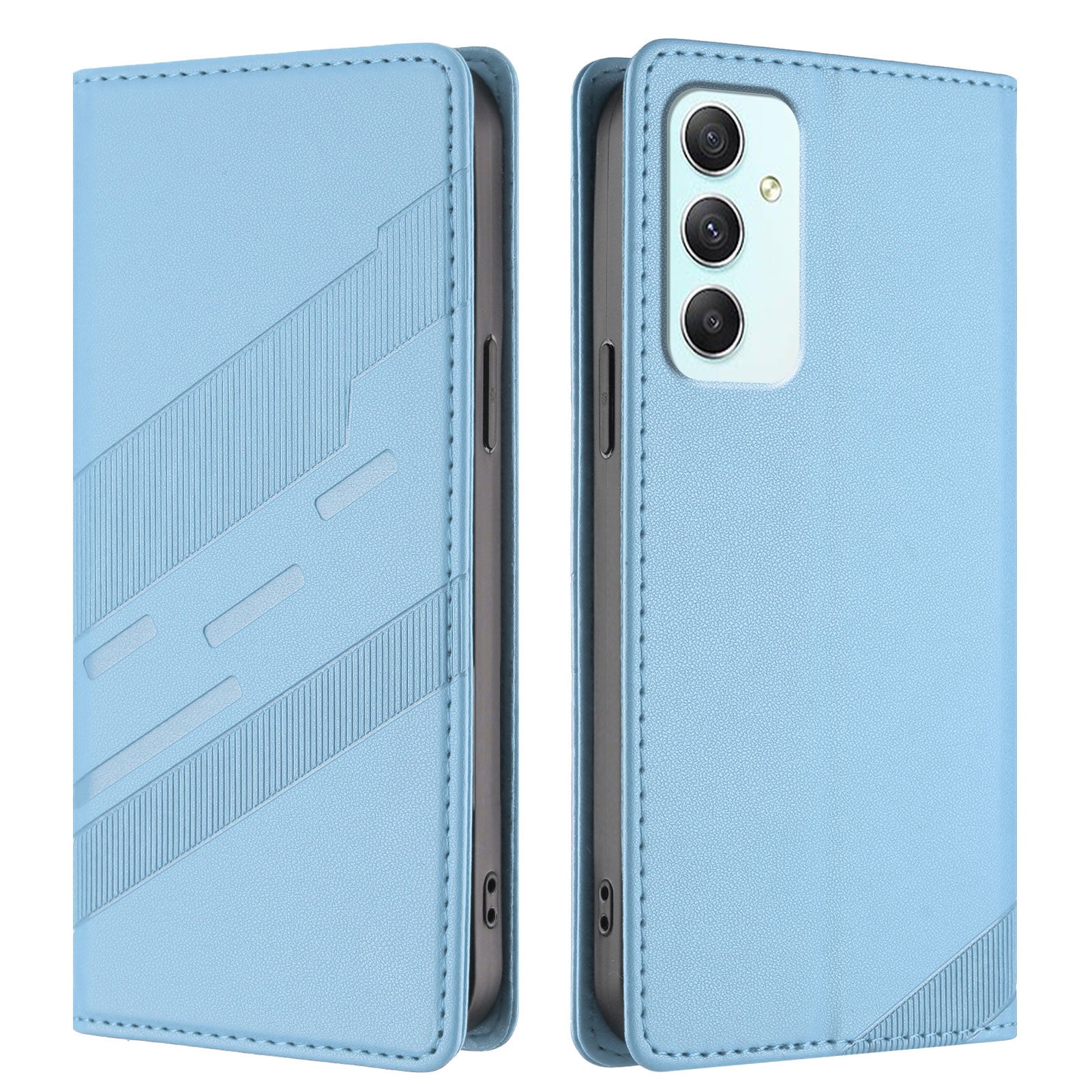 For Samsung Galaxy A35 5G Phone Cases Punk Style Imprinted Wallet Stand Leather Cover