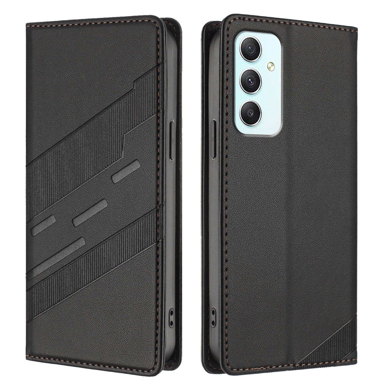 For Samsung Galaxy A35 5G Phone Cases Punk Style Imprinted Wallet Stand Leather Cover
