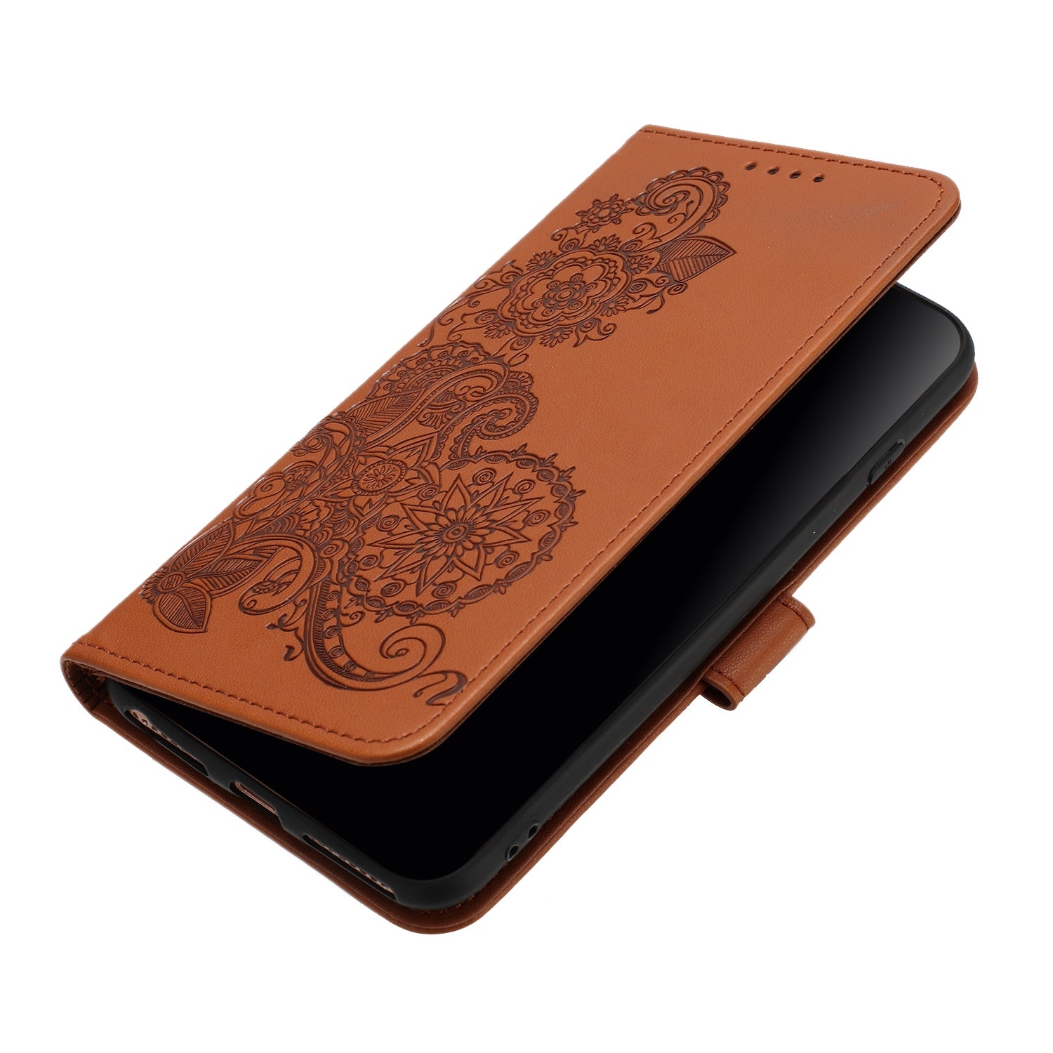 For Samsung Galaxy A15 5G / Galaxy A15 4G Phone Cases Mandala Flower Leather Wallet Mobile Cover with Strap