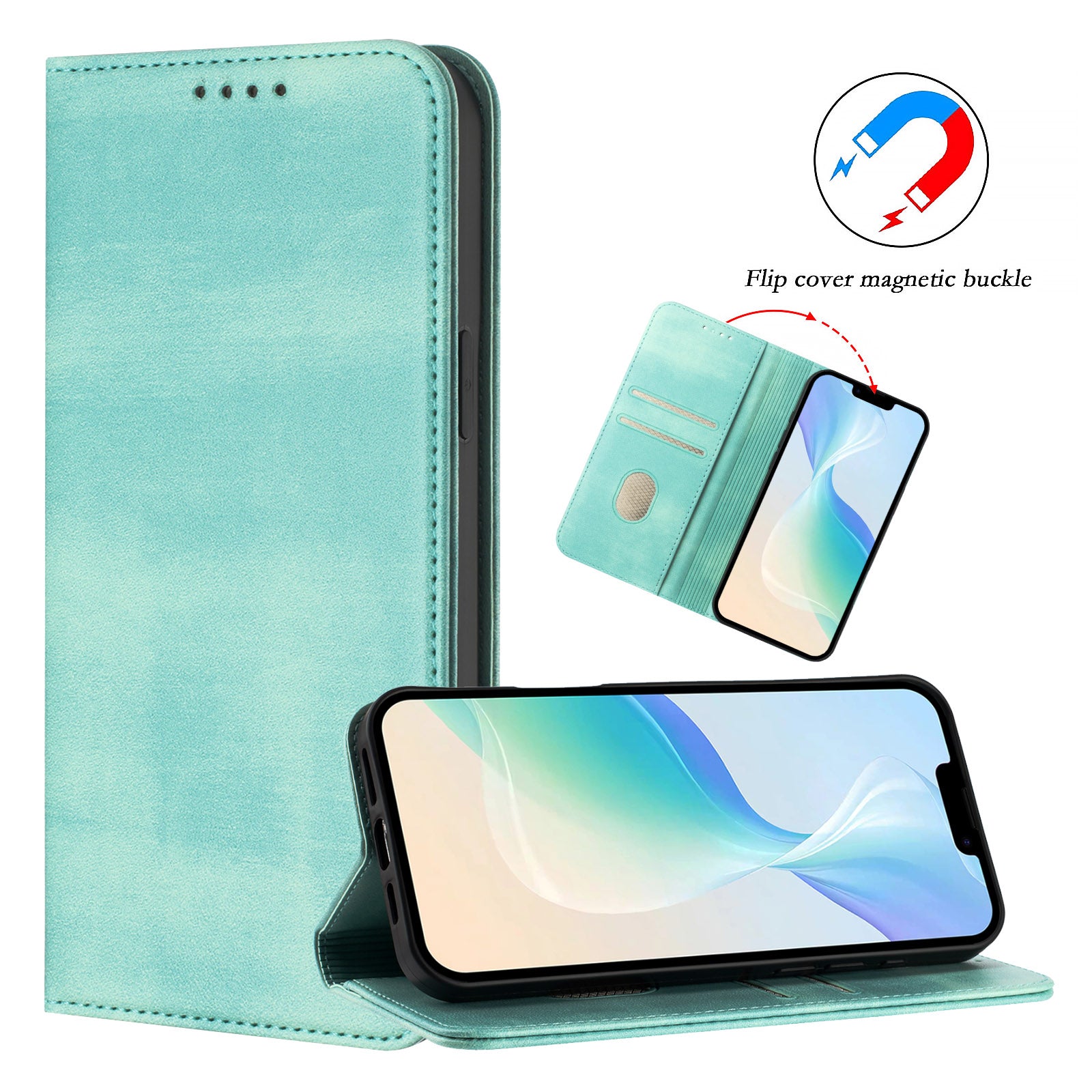 For Samsung Galaxy S23 Wallet Cases Retro Texture RFID Blocking Leather Phone Cover