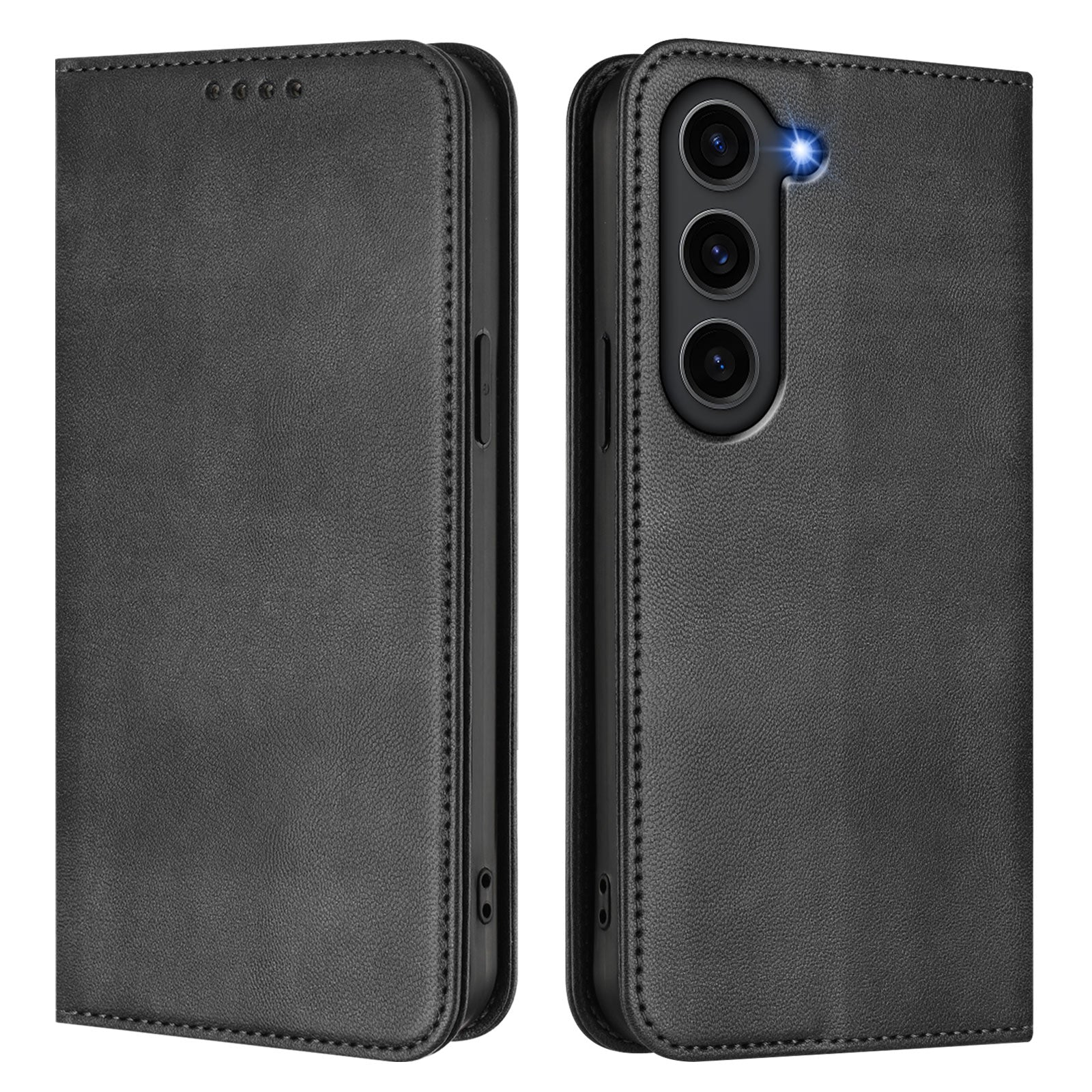 For Samsung Galaxy S23 Wallet Cases Retro Texture RFID Blocking Leather Phone Cover