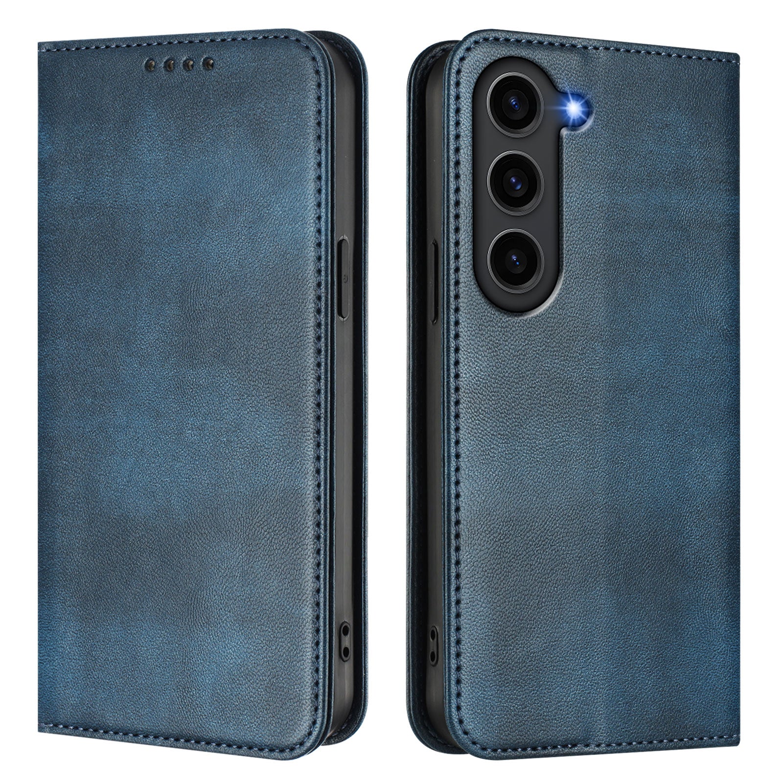 For Samsung Galaxy S23 Wallet Cases Retro Texture RFID Blocking Leather Phone Cover