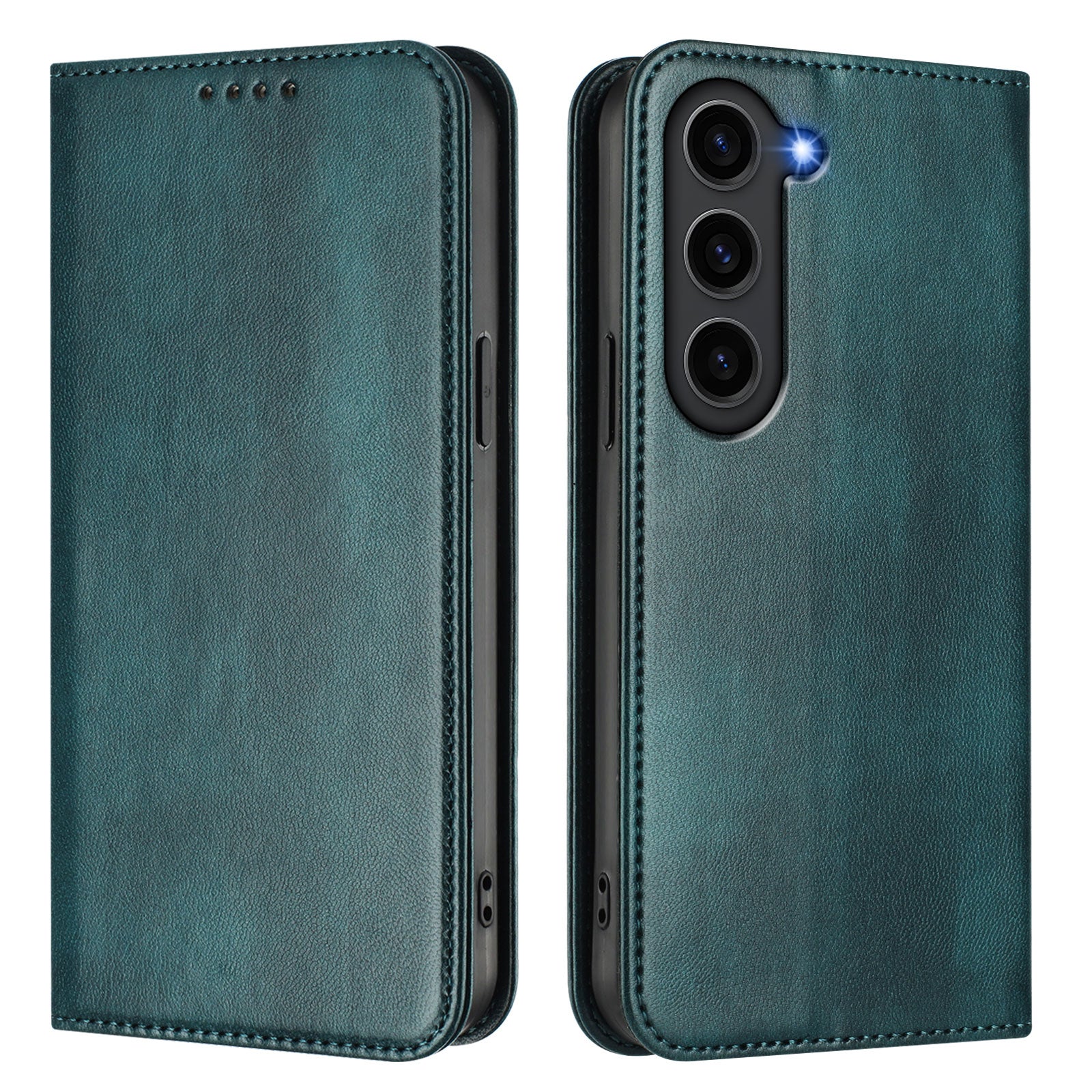 For Samsung Galaxy S23 Wallet Cases Retro Texture RFID Blocking Leather Phone Cover