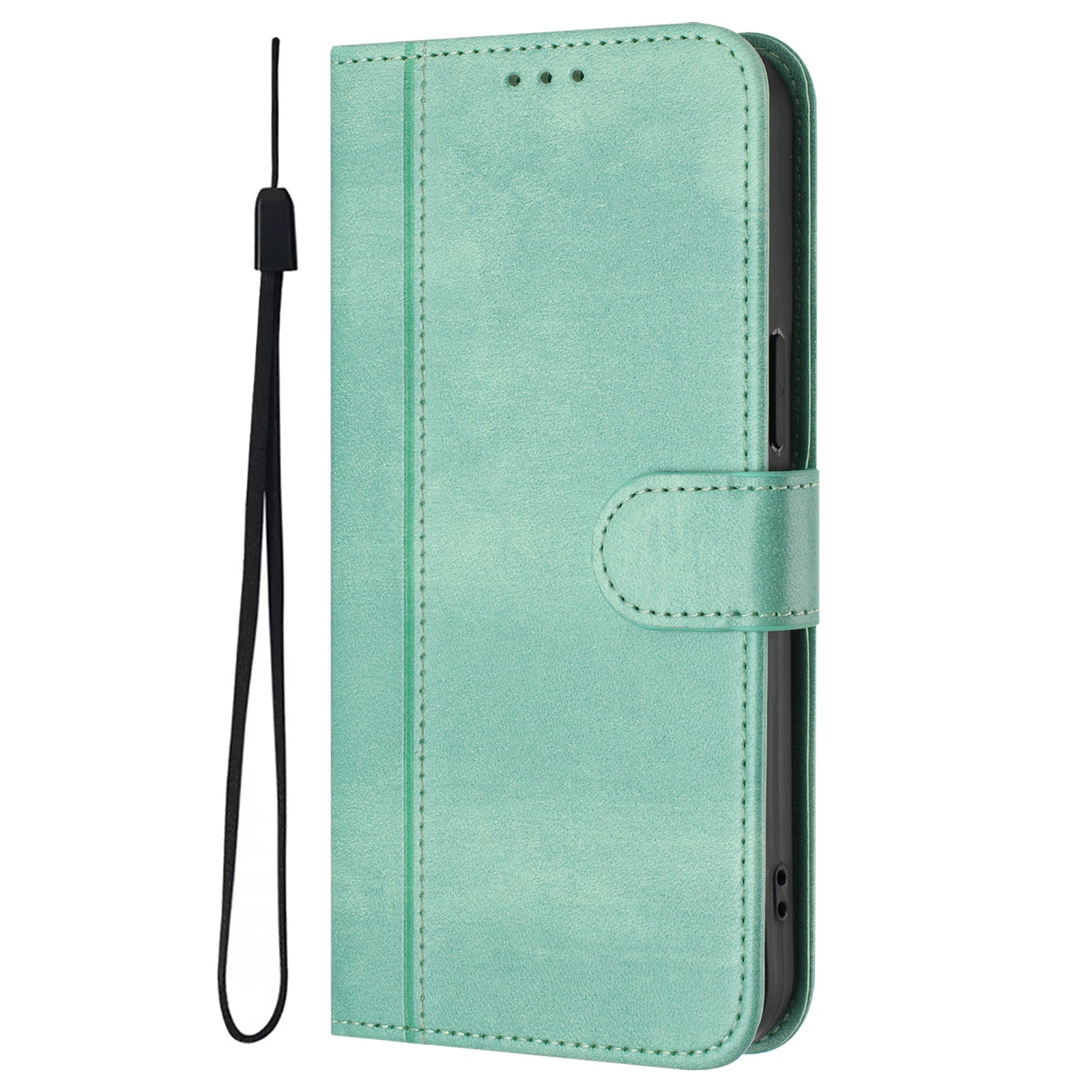 For Samsung Galaxy S23 Cases Wallet Stand Retro Texture Leather Phone Cover with Lanyard