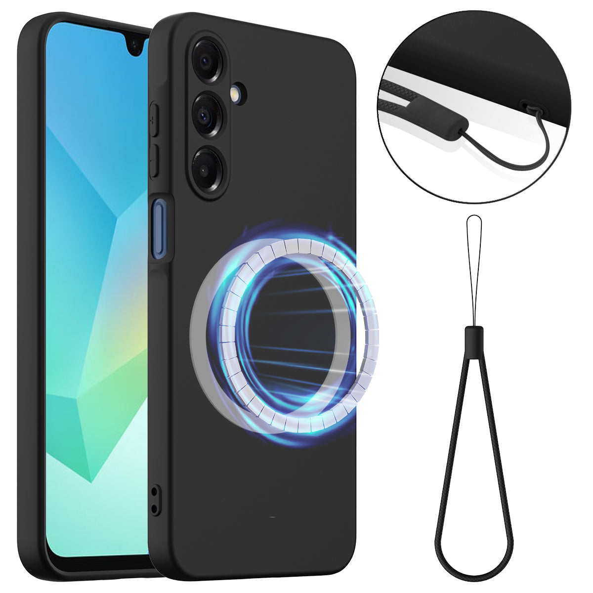 For Samsung Galaxy A15 5G / Galaxy A15 4G Case Compatible with MagSafe Anti-Drop Liquid Silicone Phone Cover