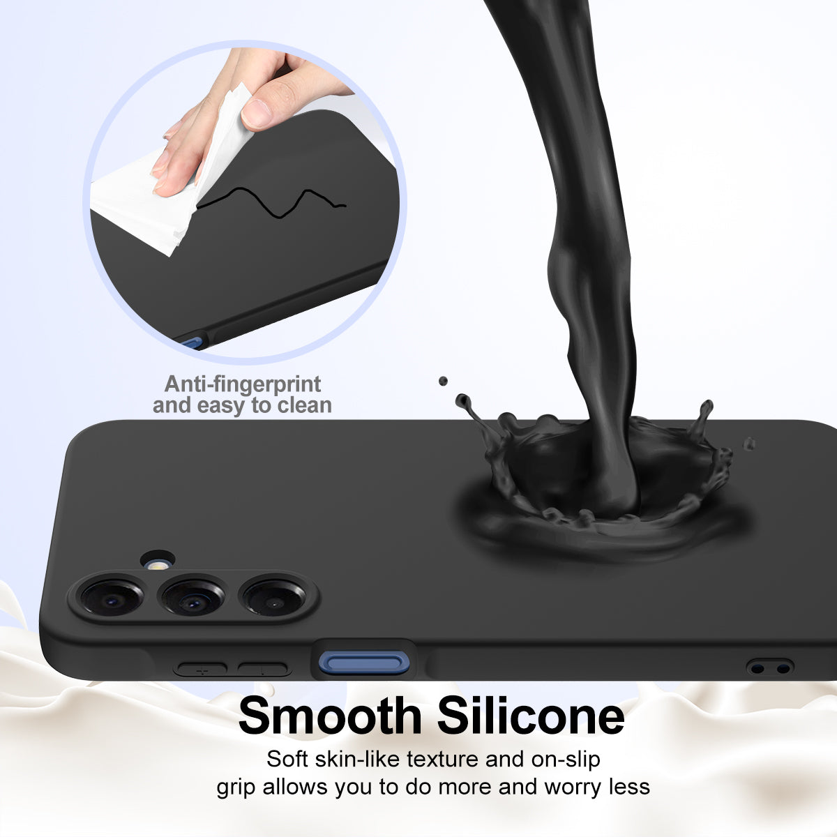 For Samsung Galaxy A15 5G / Galaxy A15 4G Case Compatible with MagSafe Anti-Drop Liquid Silicone Phone Cover