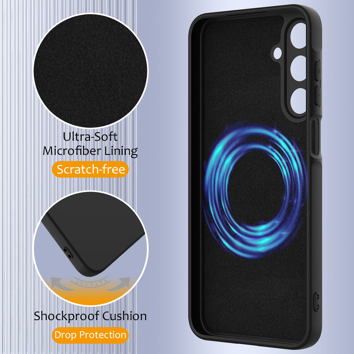 For Samsung Galaxy A15 5G / Galaxy A15 4G Case Compatible with MagSafe Anti-Drop Liquid Silicone Phone Cover