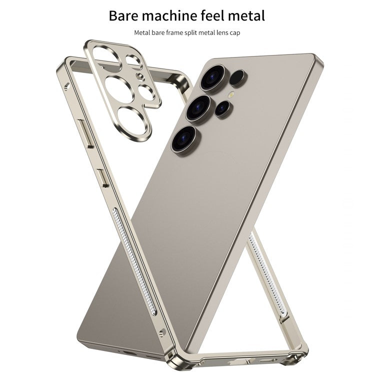 For Samsung Galaxy S23 Ultra Bumper Cases Metal Frame Heat Dissipation Cover with Camera Lens Protector