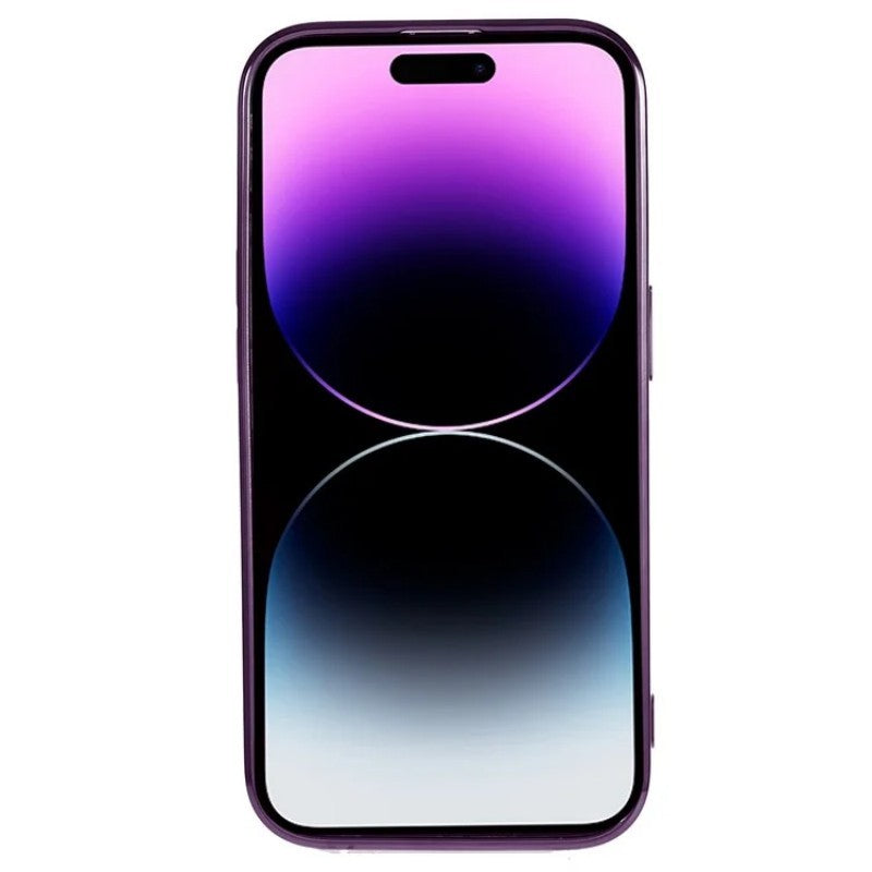 För iPhone 11 Pro magnetfodral WANLONFENG Elektropläterat TPU-fodral med linsfilm + 2 st härdat glas