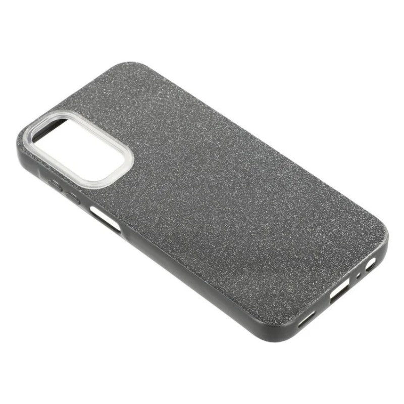 For Samsung Galaxy A25 5G (Global) (161.0 x 76.5 x 8.3mm) Glitter Case WANLONFENG XL2 Series IMD TPU Phone Cover with Tempered Glass Film