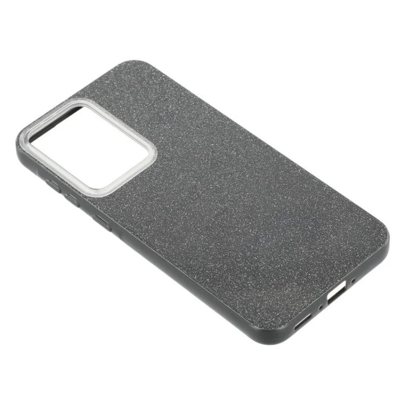 For Samsung Galaxy A35 5G Glitter Case WANLONFENG XL2 Series IMD TPU Phone Cover with Tempered Glass Film