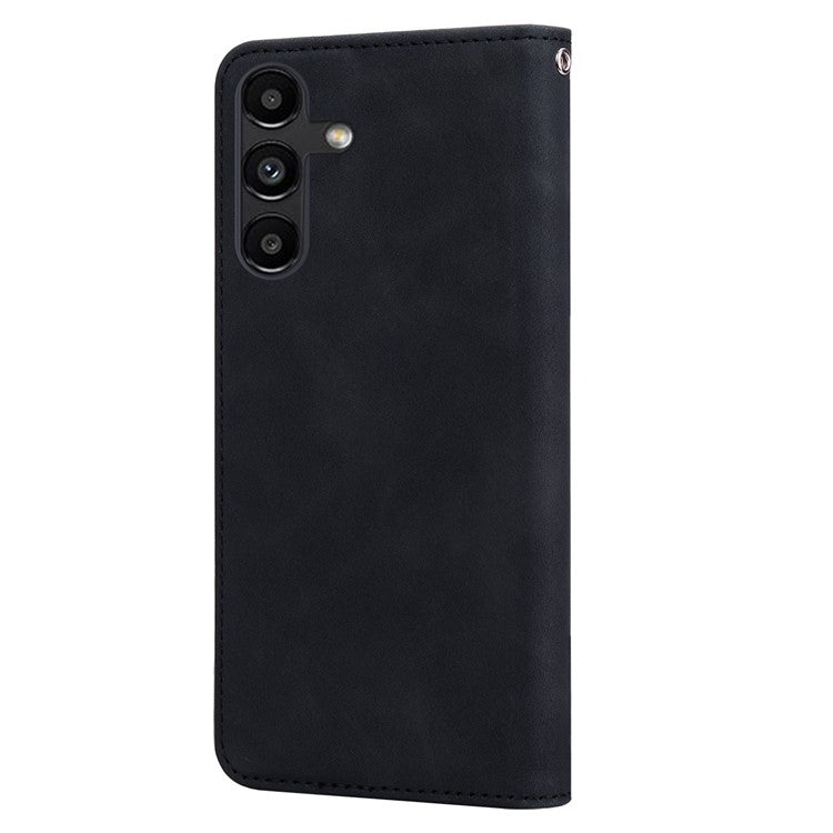 For Samsung Galaxy A25 5G (Global) (161.0 x 76.5 x 8.3mm) Case Business Style Magnetic Closure Leather Phone Cover with Strap