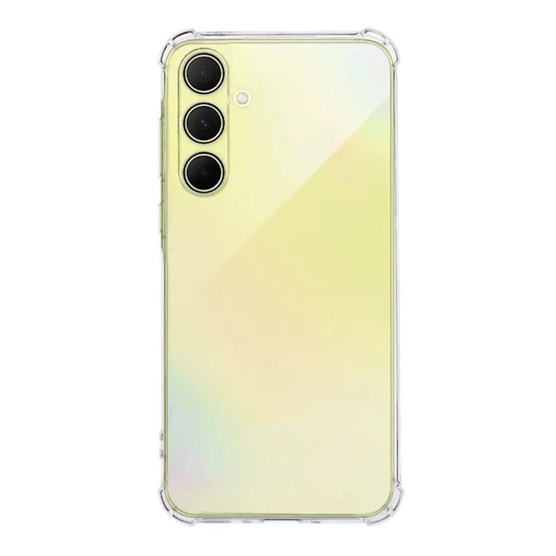 For Samsung Galaxy A35 5G TPU Case WANLONFENG WL3 Series 1.5mm Phone Cover with 2Pcs Tempered Glass Films