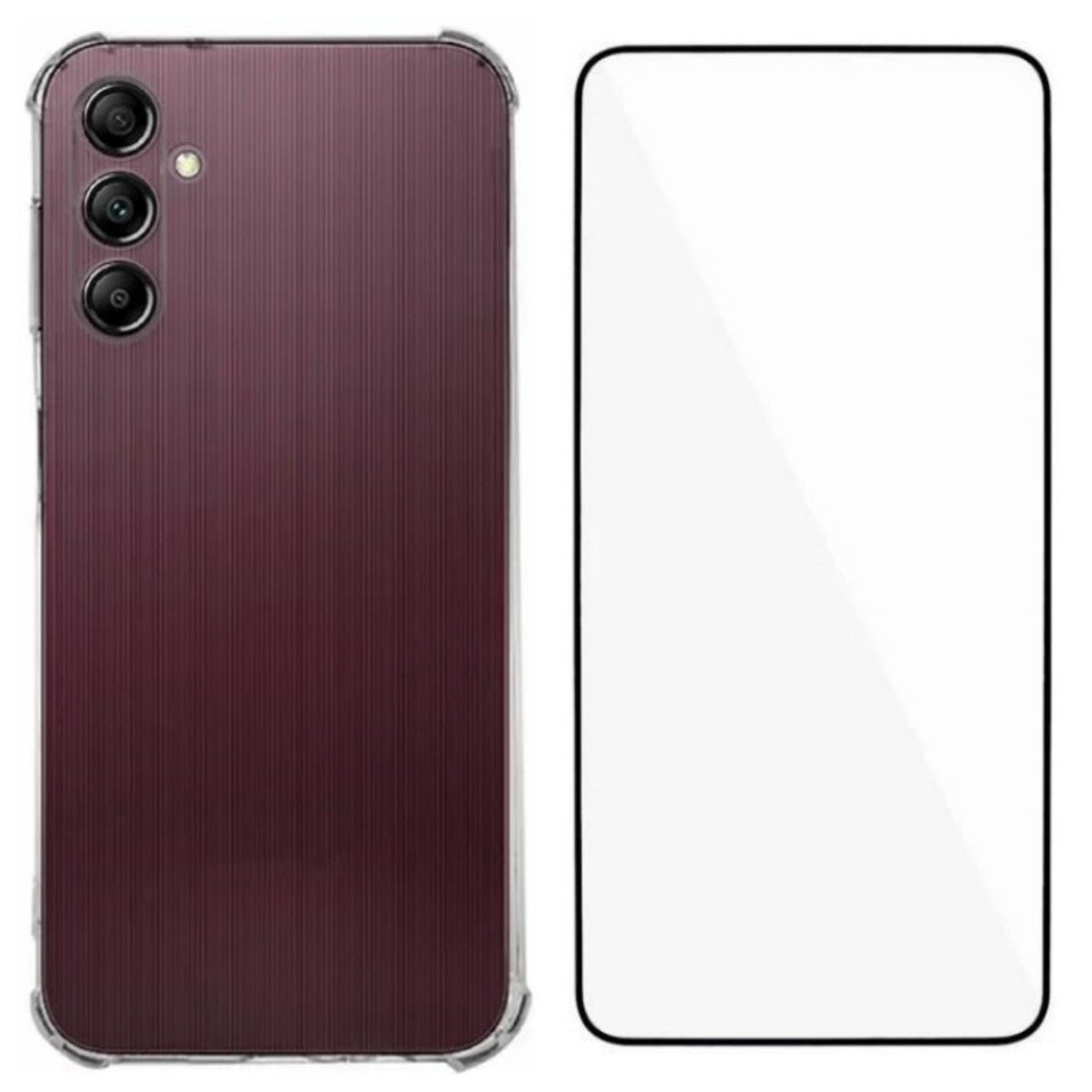 For Samsung Galaxy A15 4G / Galaxy A15 5G TPU Case WANLONFENG WL3 Series 1.5mm Phone Cover with Tempered Glass Film