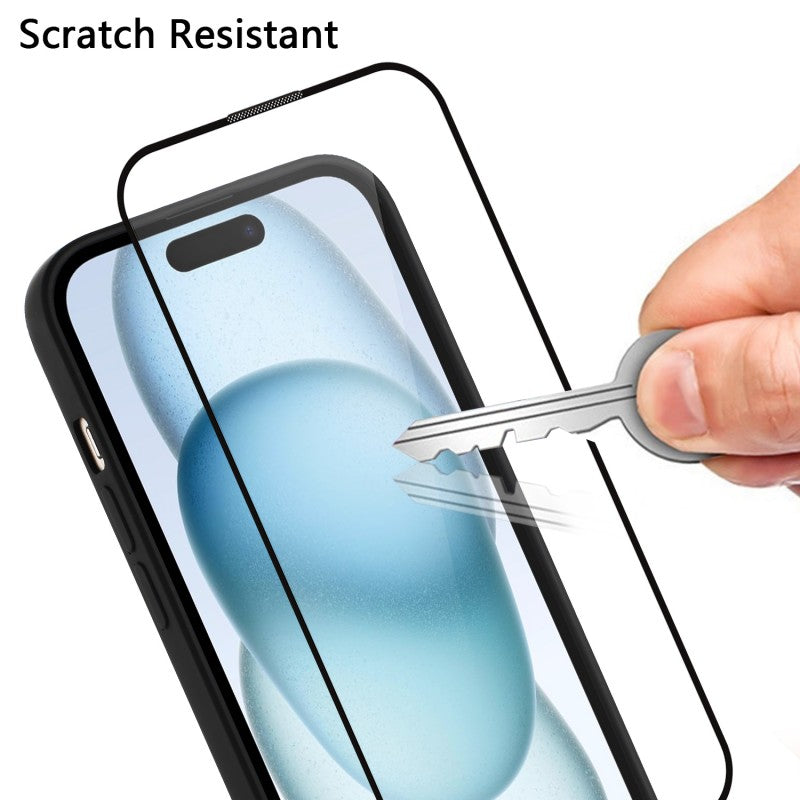 For Samsung Galaxy A15 4G / Galaxy A15 5G TPU Case WANLONFENG WL3 Series 1.5mm Phone Cover with Tempered Glass Film