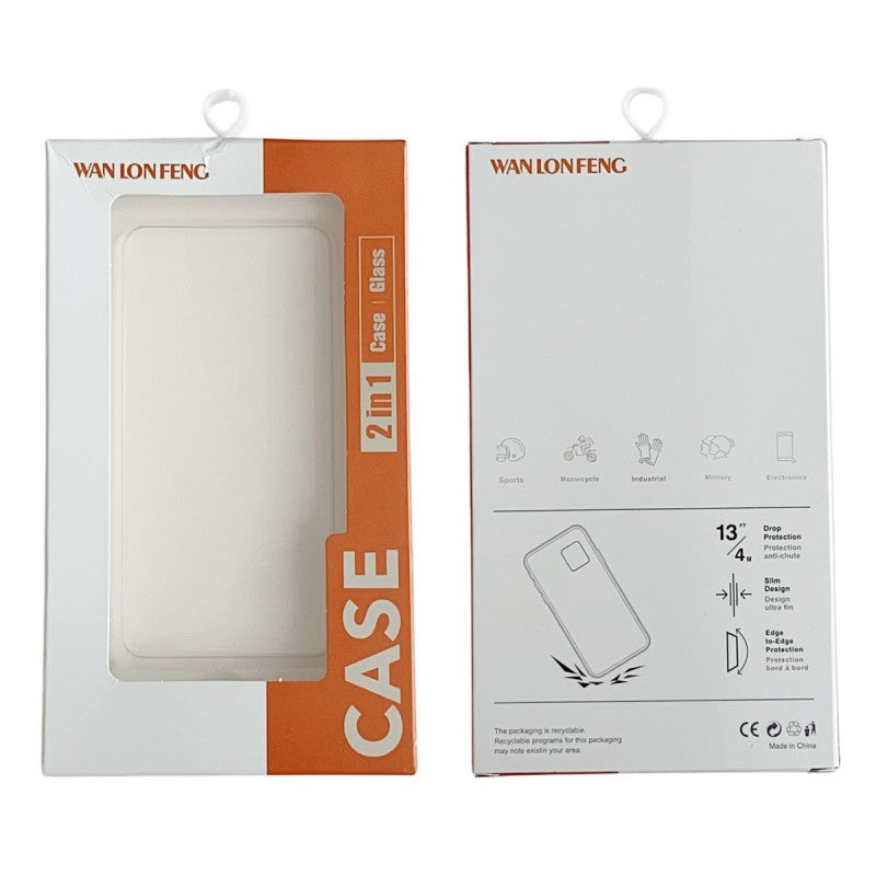 For Samsung Galaxy A15 4G / Galaxy A15 5G TPU Case WANLONFENG WL3 Series 1.5mm Phone Cover with Tempered Glass Film