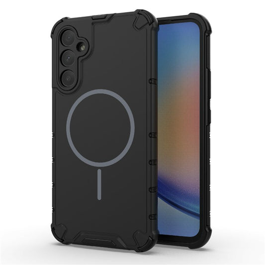 För Samsung Galaxy A34 5G Magnetiskt fodral Värmeavledande stötsäkert TPU + PC-baksida för telefon