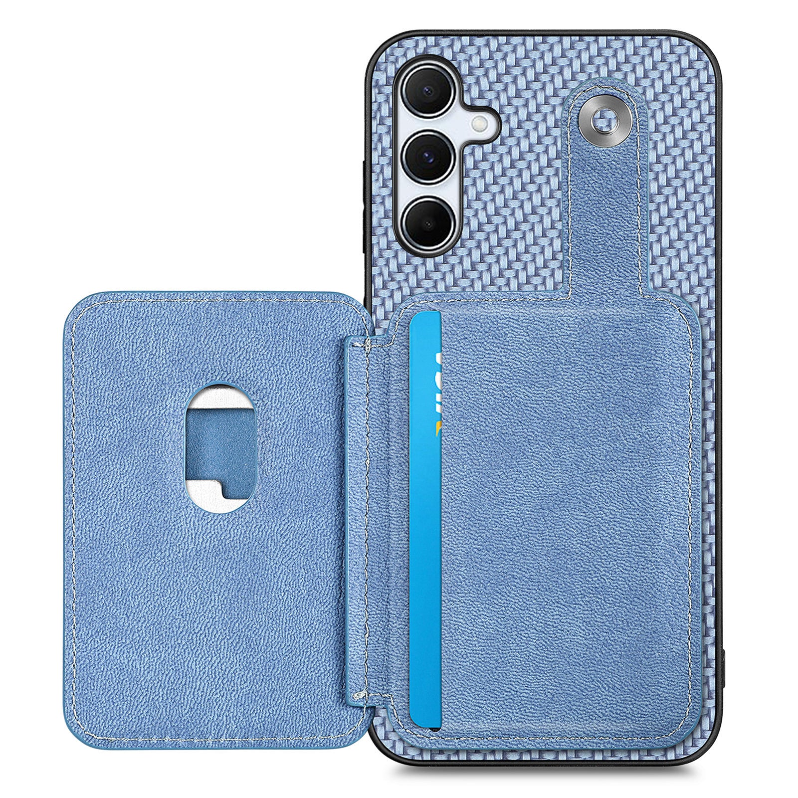 For Samsung Galaxy A05s 4G Case Card Slots Kickstand Phone Back Cover with Card Tool