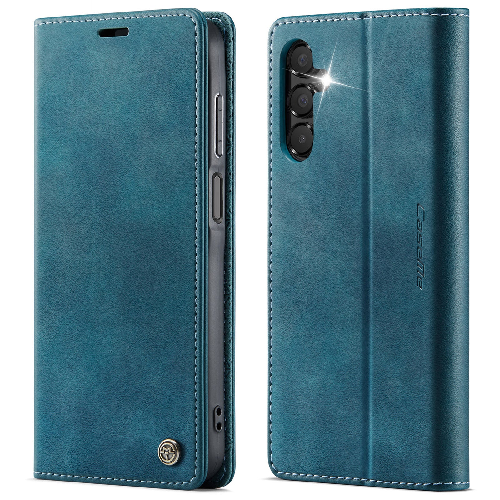 For Samsung Galaxy A15 5G / Galaxy A15 4G Case CASEME 033 Series RFID Blocking Wallet Stand Calf Texture Leather Phone Cover