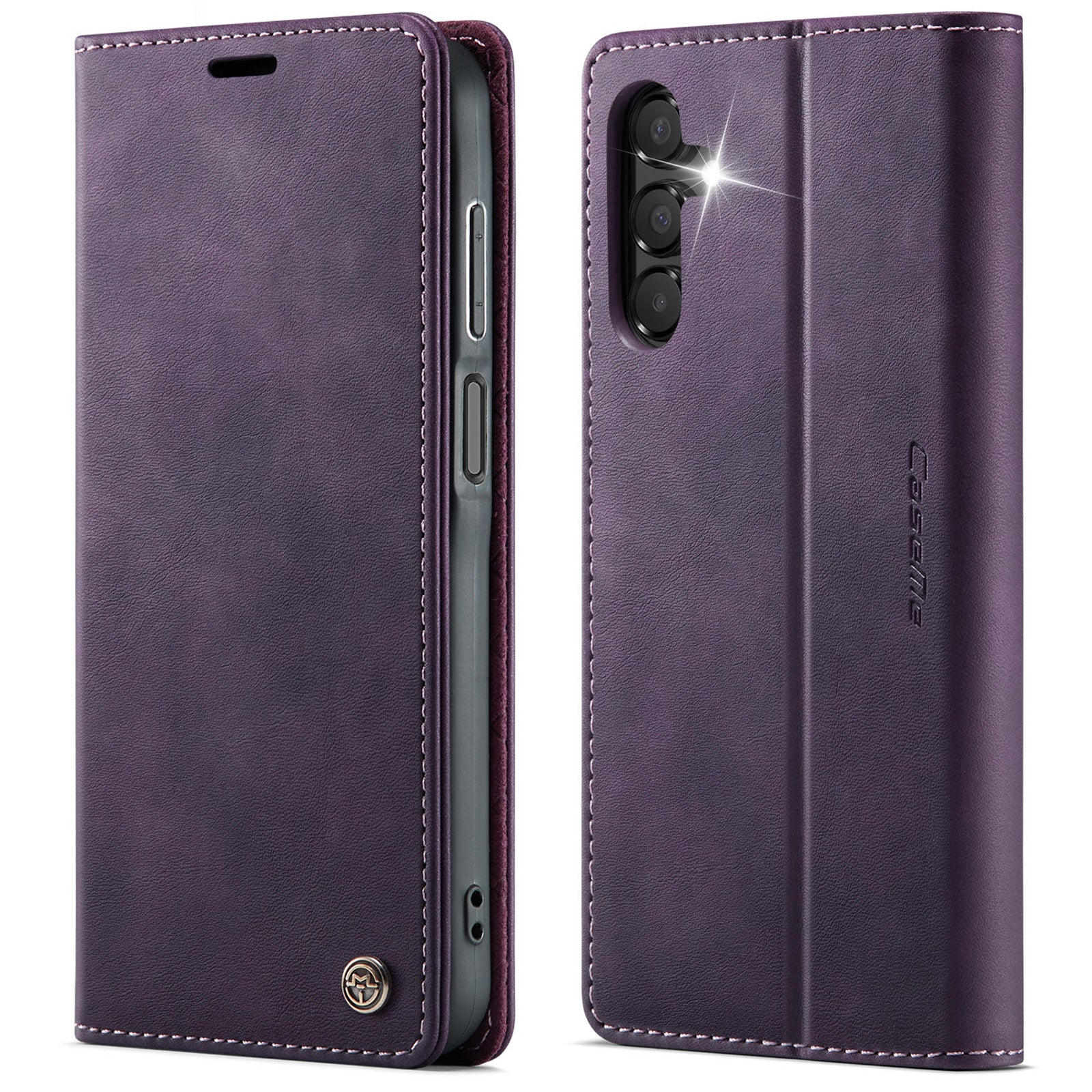 For Samsung Galaxy A15 5G / Galaxy A15 4G Case CASEME 033 Series RFID Blocking Wallet Stand Calf Texture Leather Phone Cover