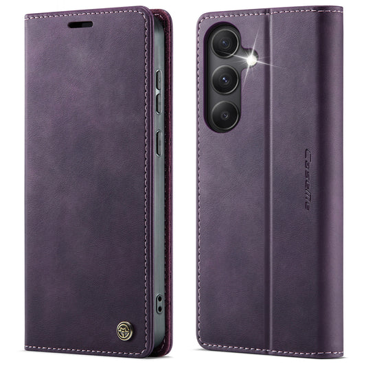 För Samsung Galaxy A34 5G Fodral CASEME 033 Series RFID Blocking Plånbok Stativ Kalv Textur Läder Telefonskydd