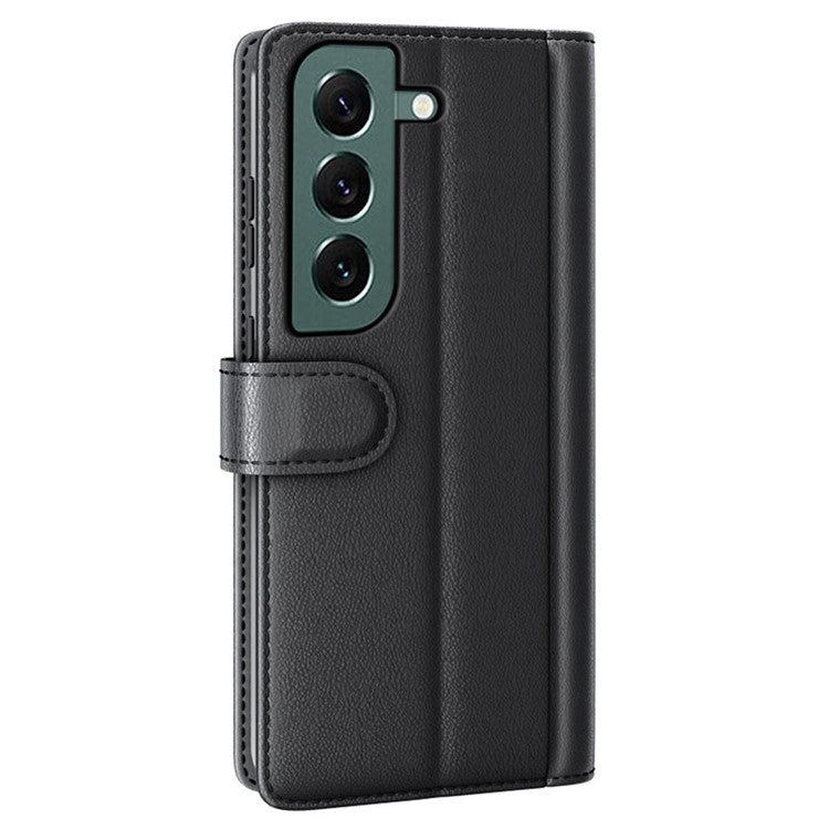 For Samsung Galaxy S23 Case Genuine Split Leather Phone Cover with Wallet Stand