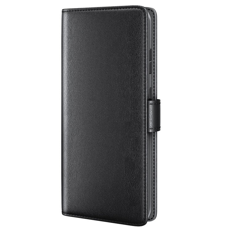 For Samsung Galaxy S23 Case Genuine Split Leather Phone Cover with Wallet Stand