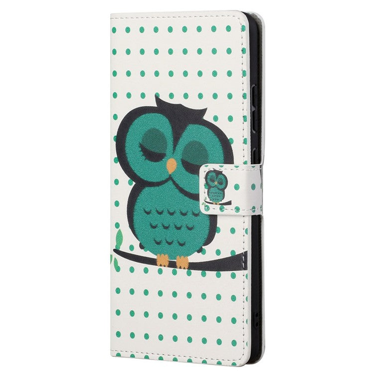 For Samsung Galaxy S23 Phone Case, Pattern Printing Full Protection PU Leather Folio Flip Wallet Cover with Stand
